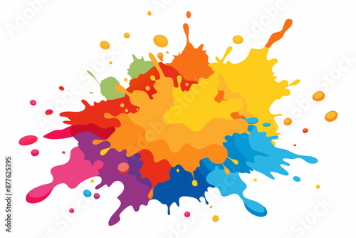 Colorful Artistic Watercolor Splash Design
