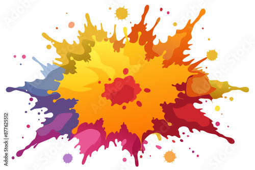 Colorful Artistic Watercolor Splash Design
