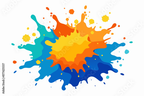 Colorful Artistic Watercolor Splash Design
