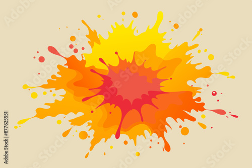 Colorful Artistic Watercolor Splash Design
