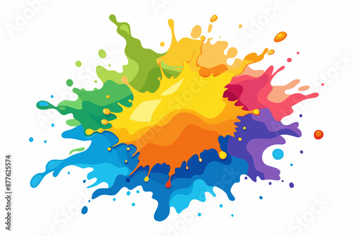 Colorful Artistic Watercolor Splash Design

