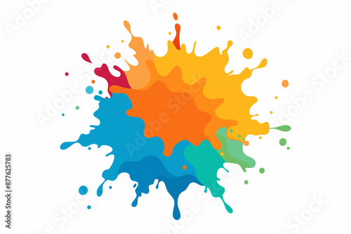 Colorful Artistic Watercolor Splash Design

