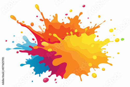 Colorful Artistic Watercolor Splash Design
