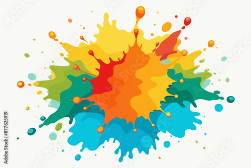 Colorful Artistic Watercolor Splash Design
