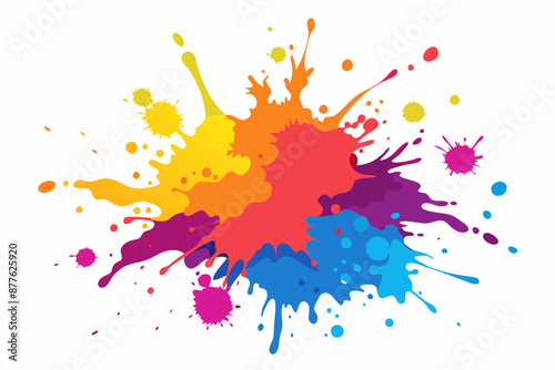 Colorful Artistic Watercolor Splash Design
