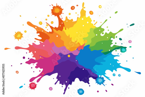 Colorful Artistic Watercolor Splash Design
