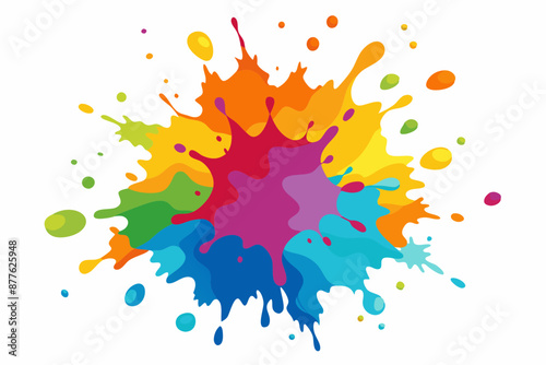 Colorful Artistic Watercolor Splash Design
