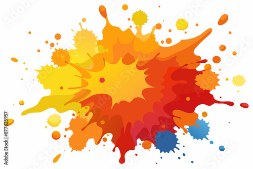 Colorful Artistic Watercolor Splash Design
