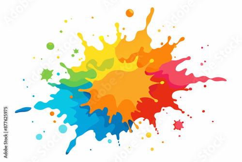 Colorful Artistic Watercolor Splash Design
