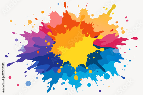 Colorful Artistic Watercolor Splash Design
