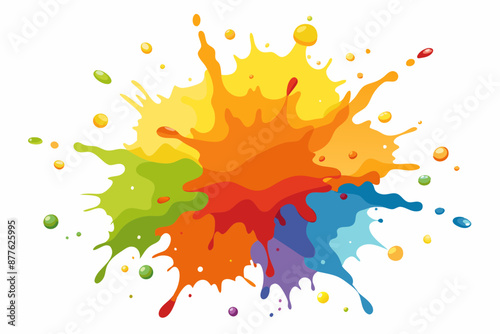 Colorful Artistic Watercolor Splash Design
