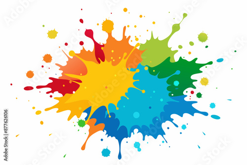 Colorful Artistic Watercolor Splash Design

