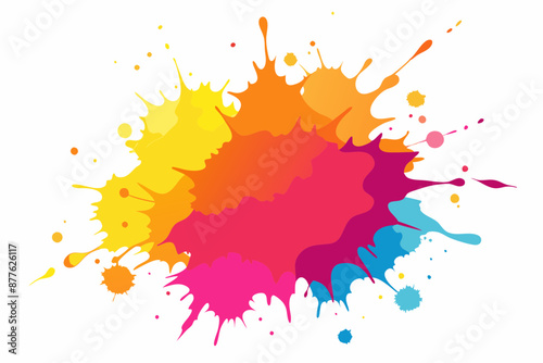 Colorful Artistic Watercolor Splash Design

