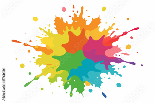 Colorful Artistic Watercolor Splash Design

