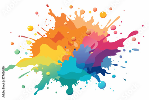 Colorful Artistic Watercolor Splash Design
