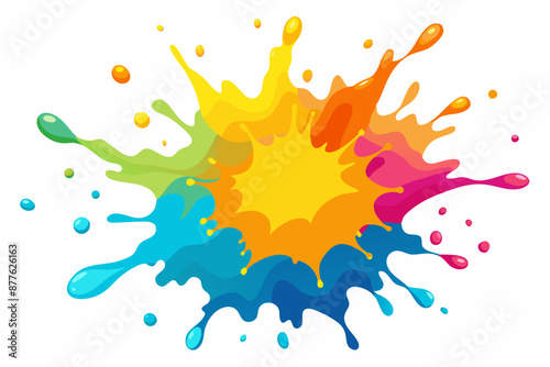 Colorful Artistic Watercolor Splash Design
