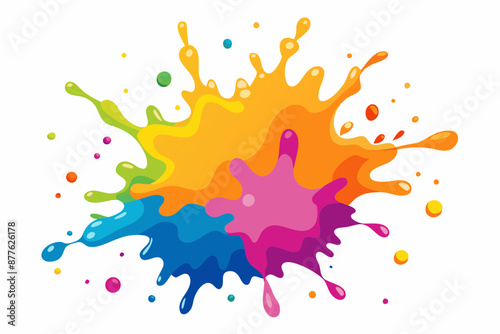 Colorful Artistic Watercolor Splash Design
