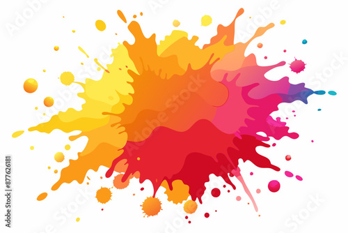 Colorful Artistic Watercolor Splash Design
