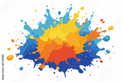Colorful Artistic Watercolor Splash Design
