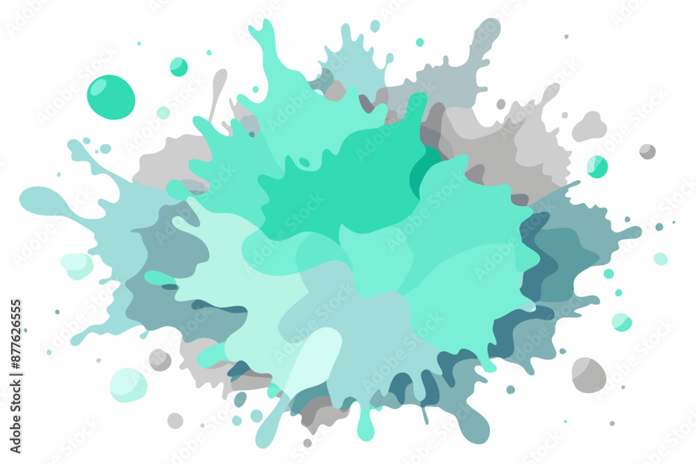 Obraz premium Colorful Artistic Watercolor Splash Design 