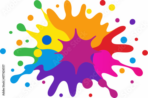 Colorful Artistic Watercolor Splash Design
