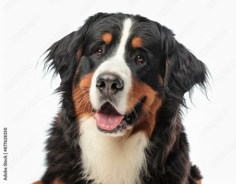 Bernese Mountain Dog on a white background Bernese Mountain Dog on a white background