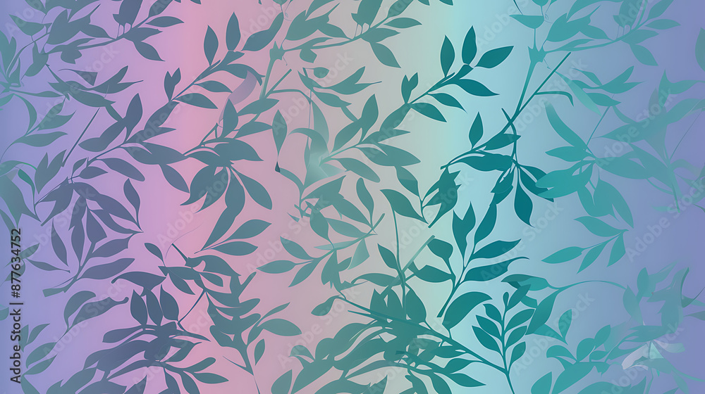 Fototapeta premium gradient, floral design, vibrant, colorful, wallpaper, background, banner, website