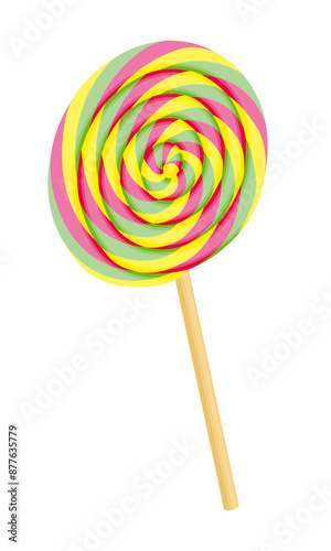 Lollipop - hand drawn vector illustration.