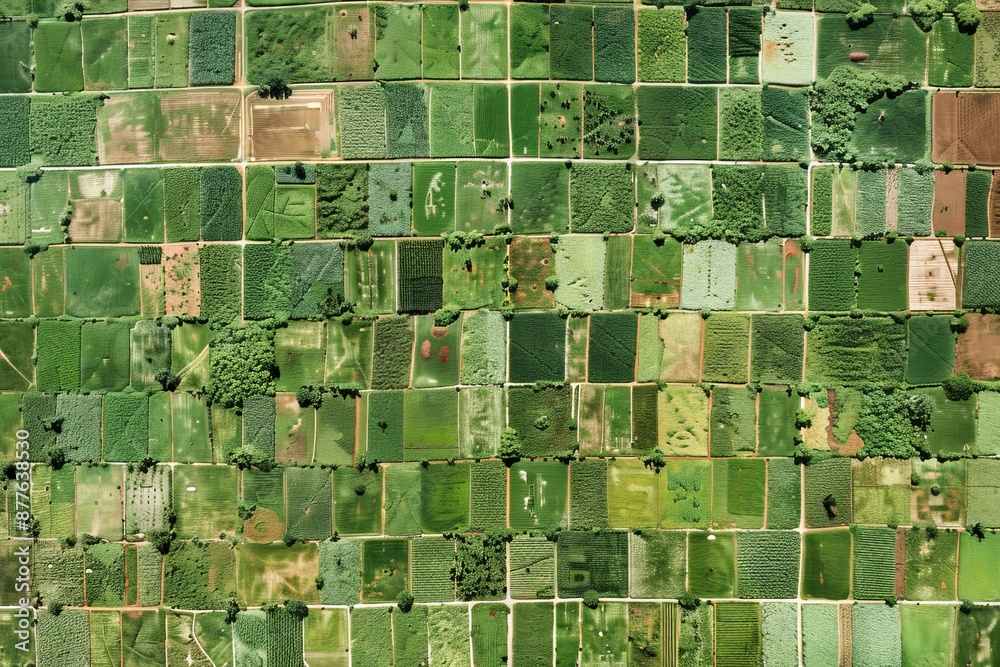 Fototapeta premium Analyzing satellite imagery for agricultural monitoring