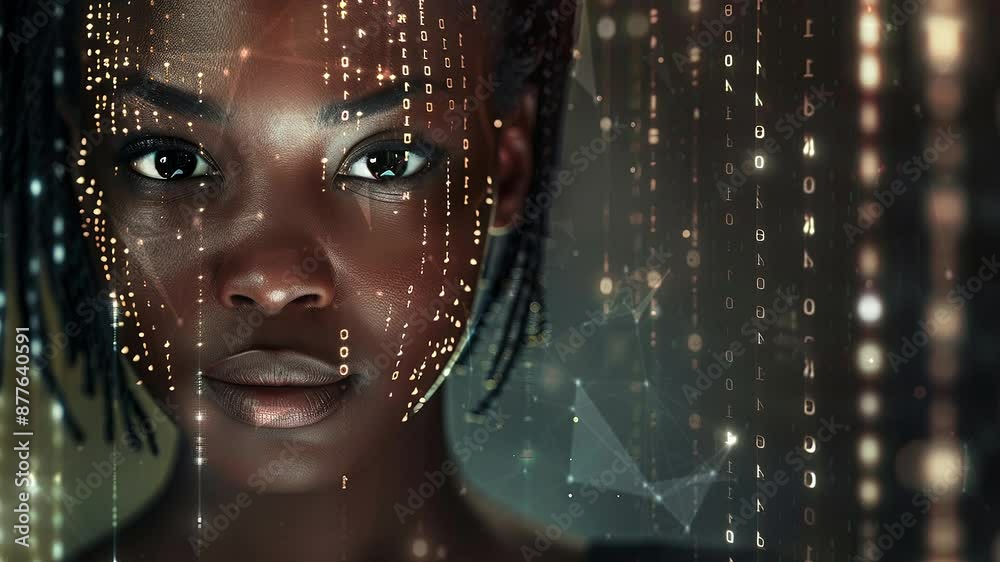 Female Computer Engineer Works on a Neural Network Artificial Intelligence Project. IT specialist, artificial intelligence collage. Working in a data center. Generate AI. Female Computer Engineer Works on a Neural Network Artificial Intelligence Project. IT specialist, artificial intelligence collage. Working in a data center. Generate AI.