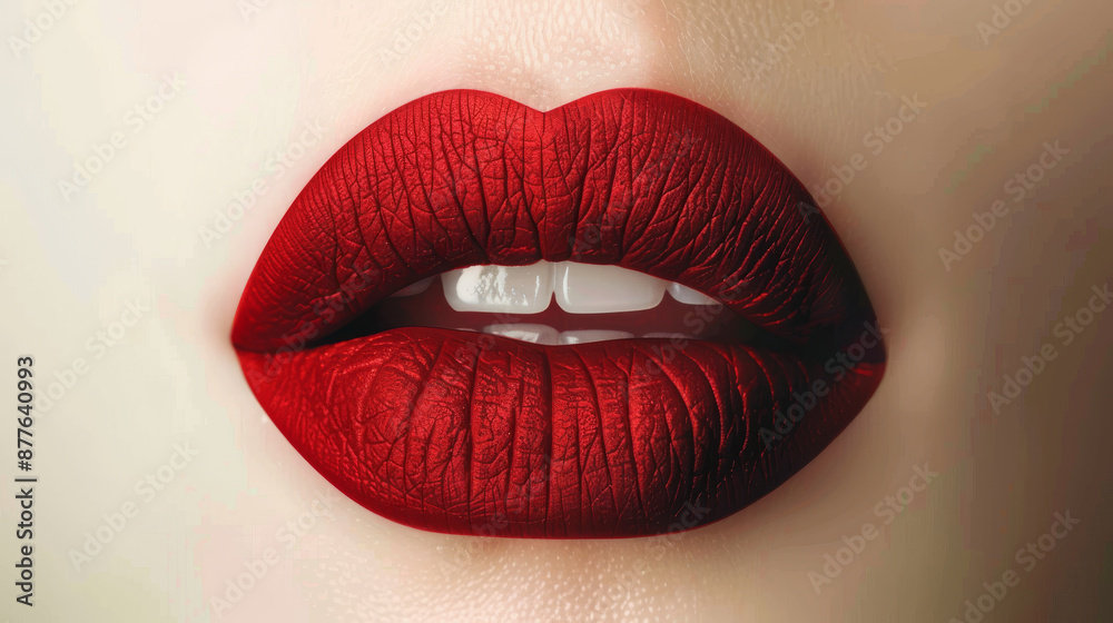 Apply lipstick to your lips. Apply lipstick to your lips.