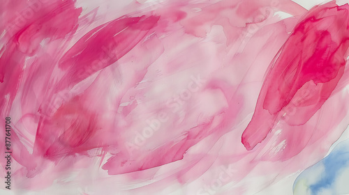 Abstract pink and white watercolor background perfect for Valentine's Day or romantic projects. 
