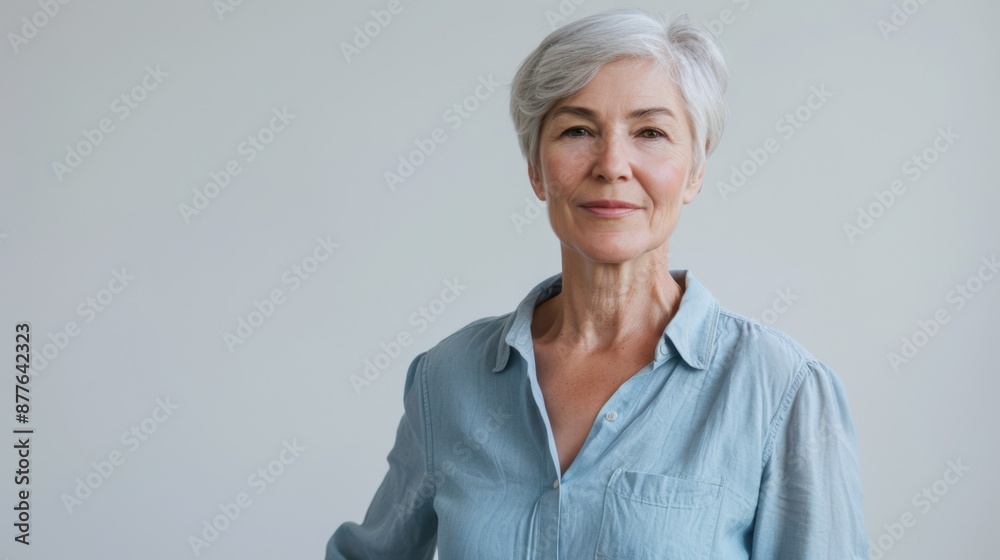 The senior woman portrait The senior woman portrait