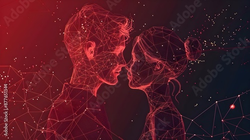 love, boy and girl in love, love illisturation