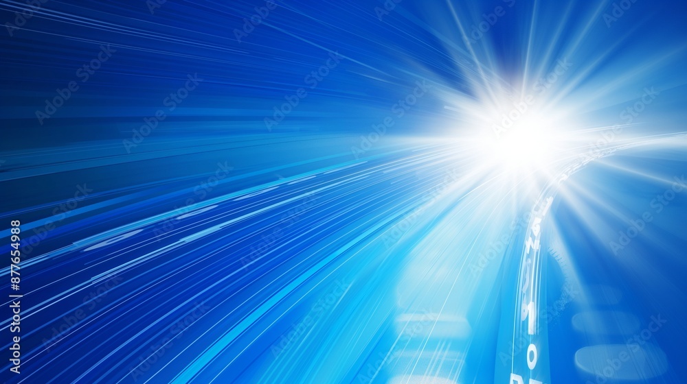 Fototapeta premium Technology roadmap abstract background, cover page, blue