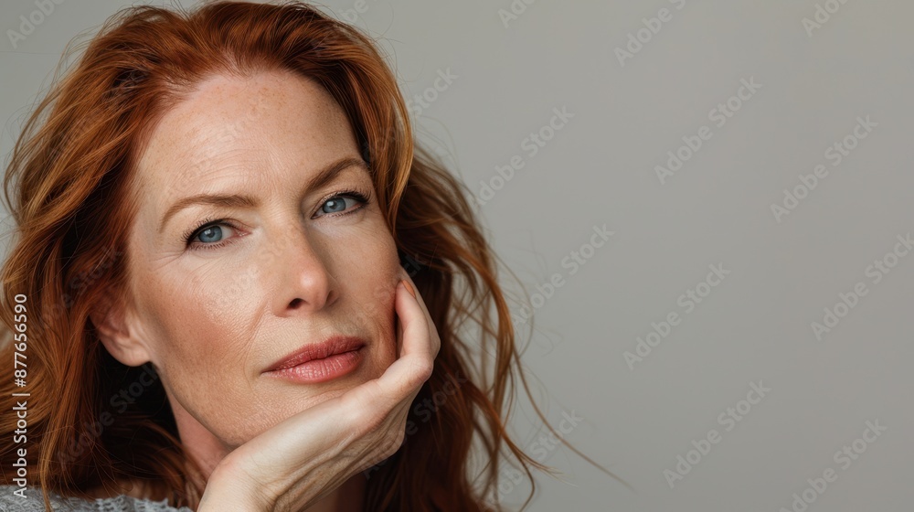 Fotografie The Elegant Redheaded Woman