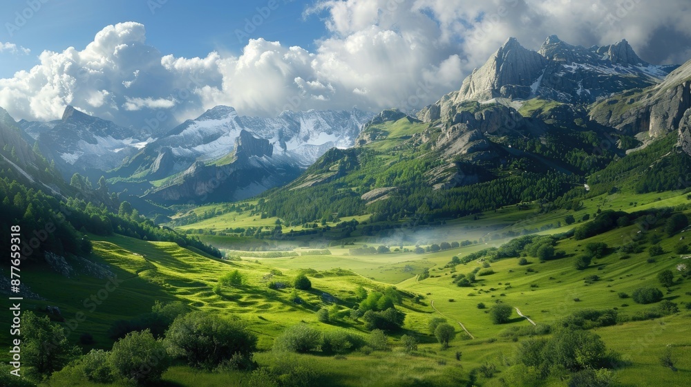 Fototapeta premium Copy areas for natural landscapes