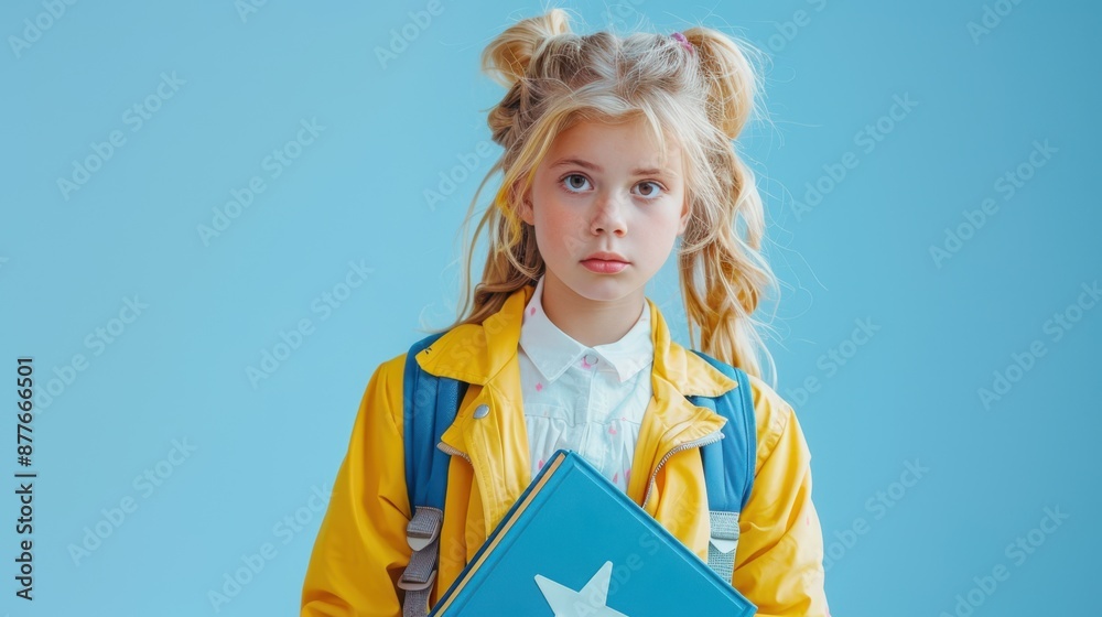 Obraz premium The student in yellow jacket