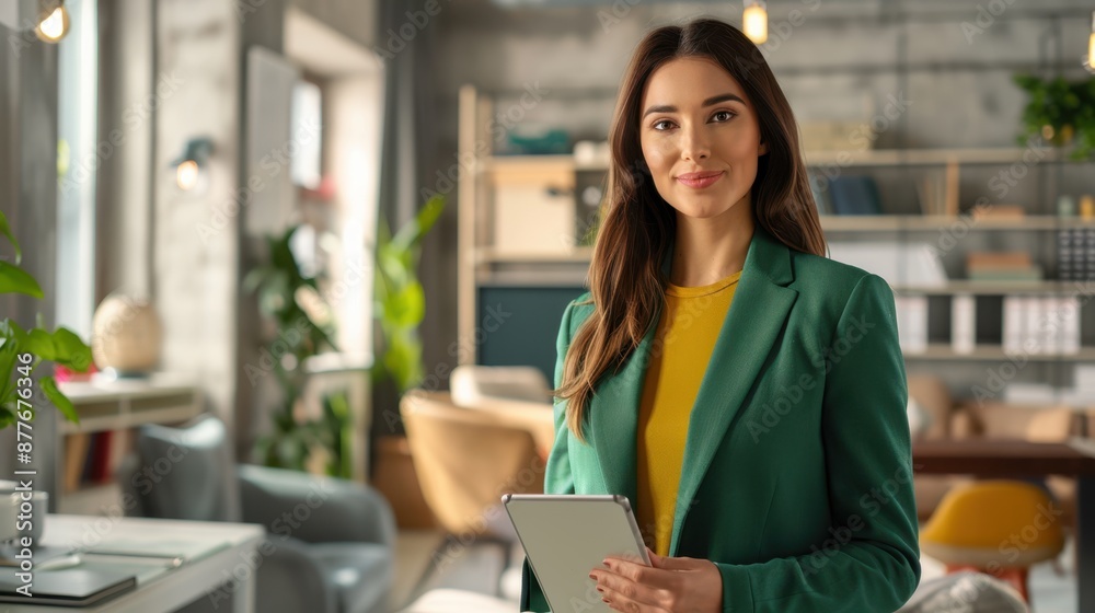 Fototapeta premium The Businesswoman with Tablet