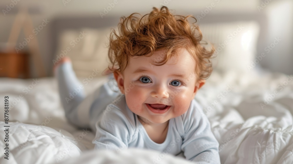 The baby in the bed The baby in the bed