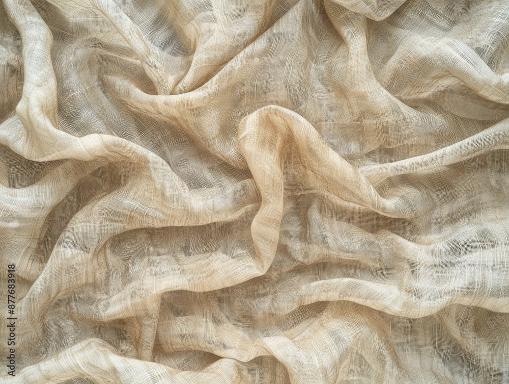 Beige fabric texture, focus on material and pattern Beige fabric texture, focus on material and pattern