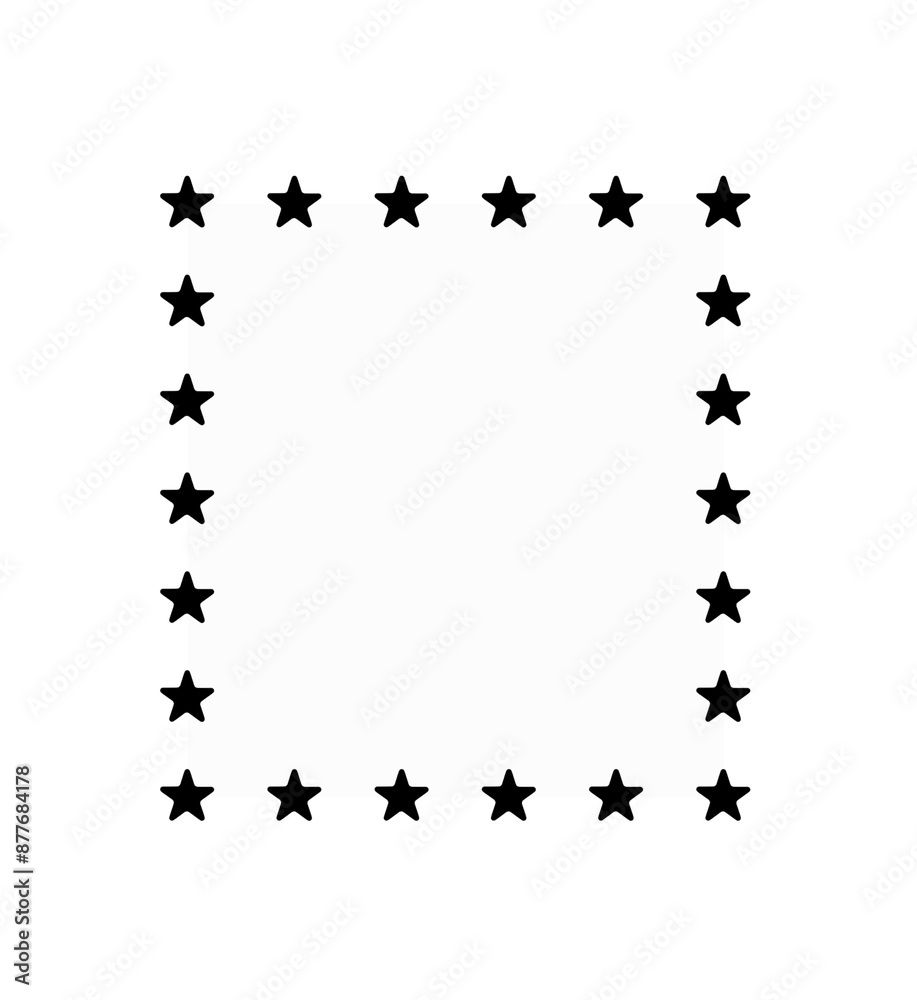 Foto frame made of stars. Rectangular photo frame design illustration. Foto album idea Foto frame made of stars. Rectangular photo frame design illustration. Foto album idea