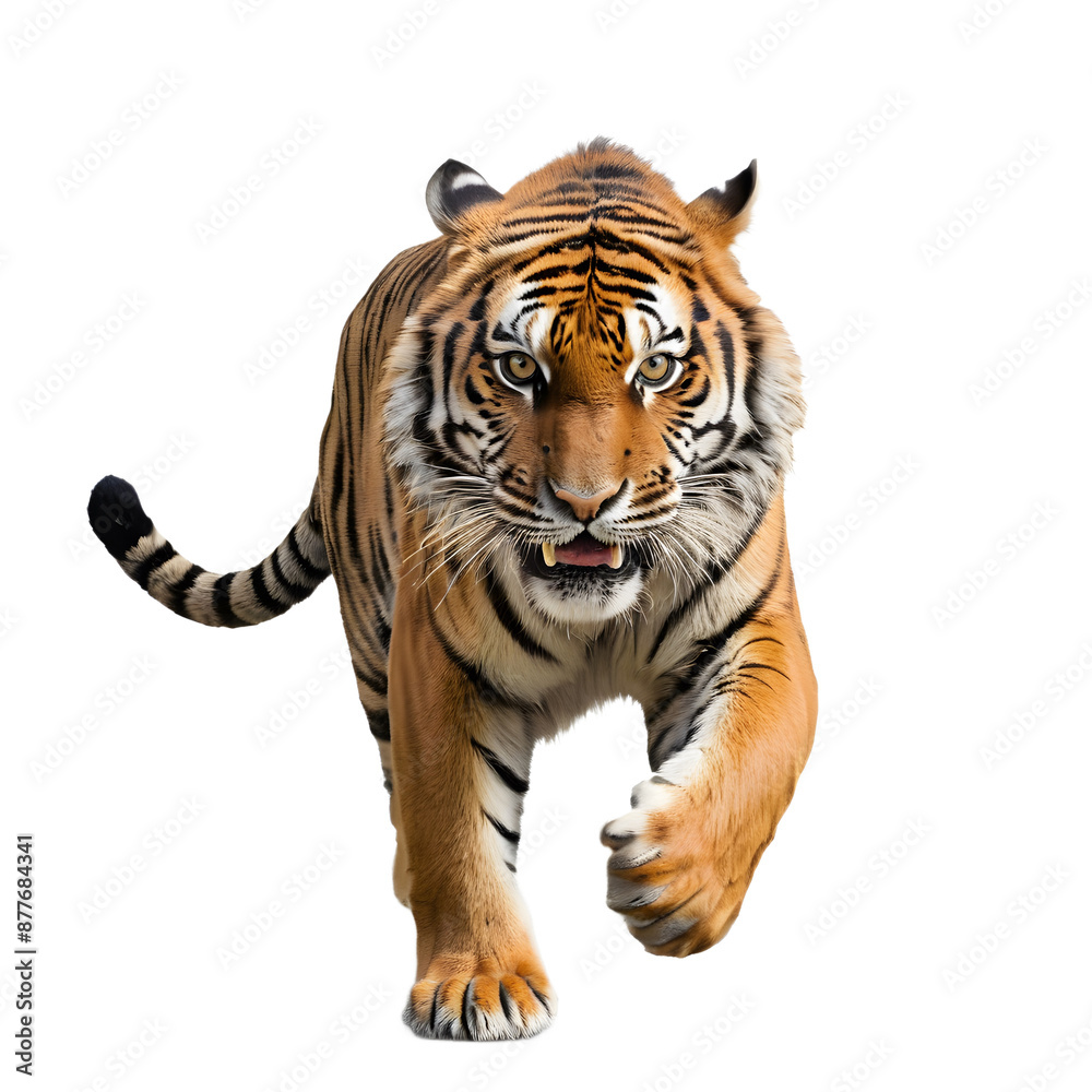 Obraz premium Tiger isolated on transparent background