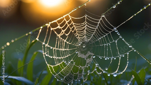 spider web in the morning © Елена Tomaeva