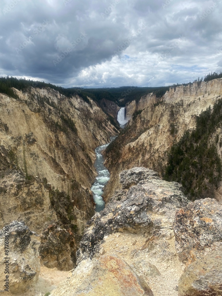 Obraz premium Grand Canyon of Yellowstone River