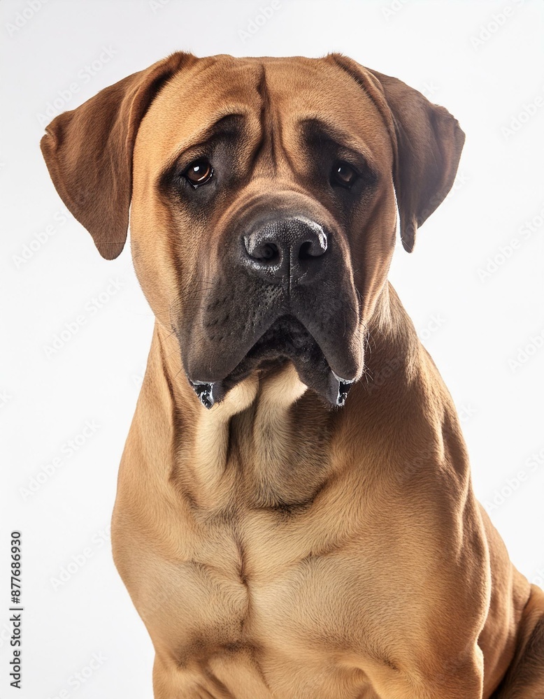 Obraz premium Boerboel on a white background