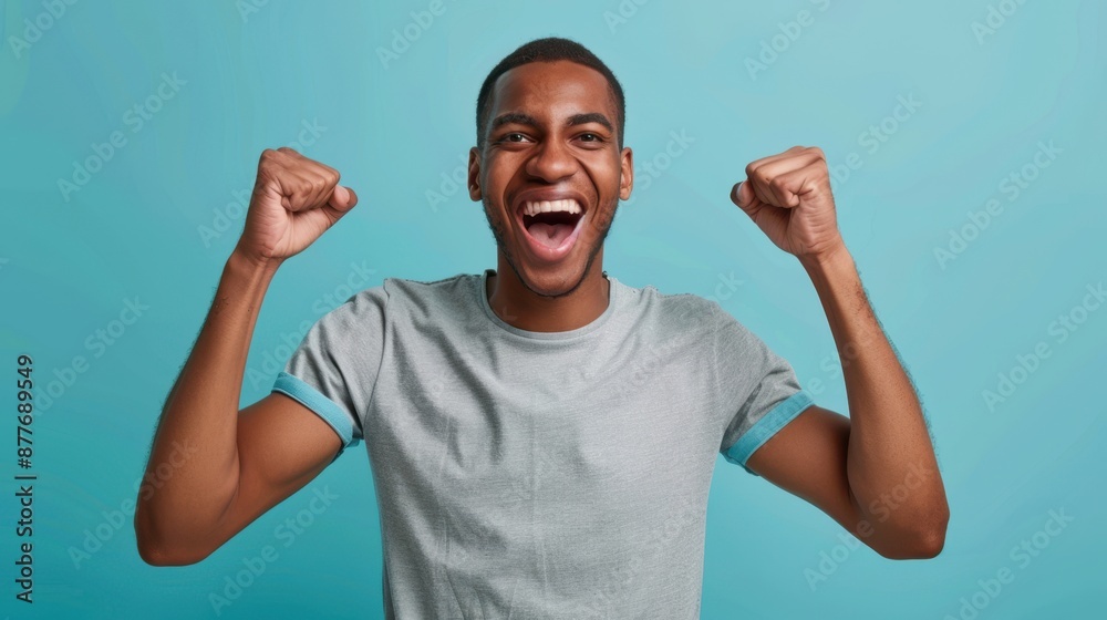 The joyful young man The joyful young man