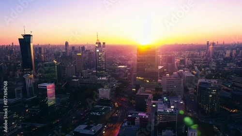 Wallpaper Mural city at sunset Torontodigital.ca