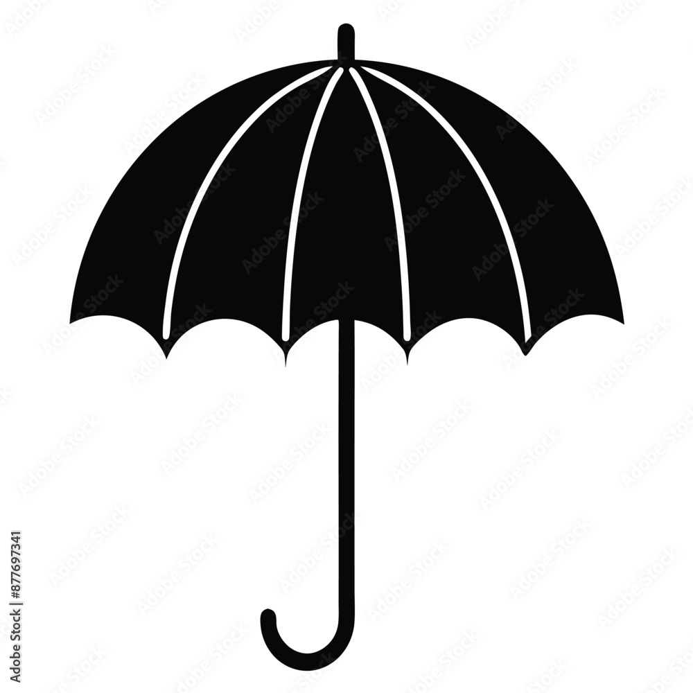 Umbrella simple icon set. Umbrella. Vector illustration