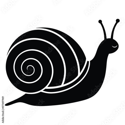 snail logo vector icon illustration design